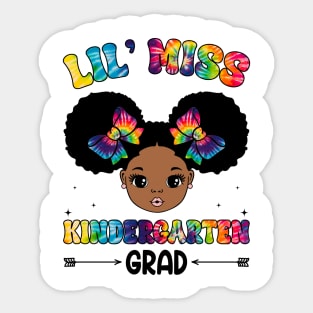 Little Miss Kindergarten Grad 2024 Graduation Gift For Girl Kids Sticker